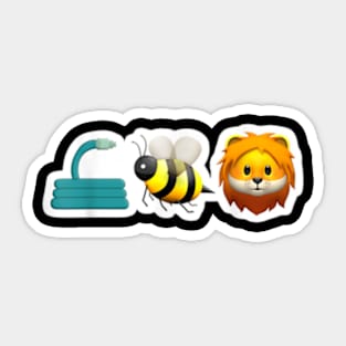 Funny Meme Hose Bee Lion Sticker